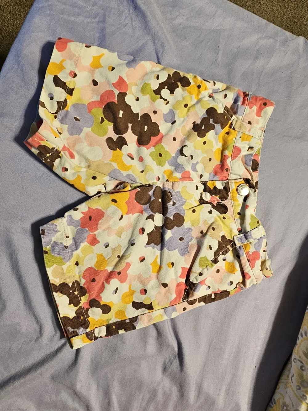 Gymboree Multicolor Floral Print Shorts - Pink, Red, Yellow, Purple, Brown